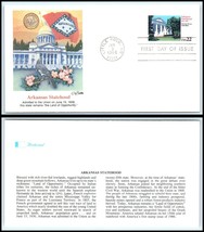 1986 US FDC Cover - Arkansas Statehood, Little Rock, AR C8 - £2.32 GBP