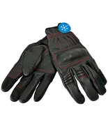 Biltwell Belden Leather Motorcycle Gloves – Redline Stitch, Size XS  - $54.95
