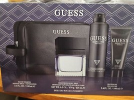 Guess Seductive Homme 4PC SET(3.4oz Edt +6oz Spray + 3.4oz Shower +Gel - £27.45 GBP