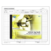Zions Vehicle Log Book with Odometer &amp; Expenses Record - £30.59 GBP