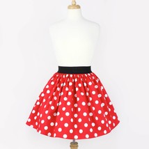 Minnie Mouse Red &amp; White Polkadots A-line Elastic Skirt - £31.41 GBP