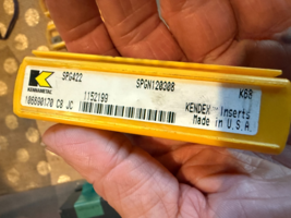 NEW Pack of 5 Kennametal Carbide Turning Inserts K68 # SPG422 SPGN120308... - $34.19