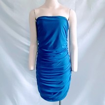 R. YIposha Bodycon Mini Dress Ruched Clear Straps Lined XXL 20/22 NWT SEXY  - $42.74