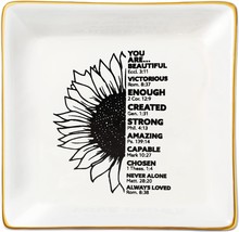 Motivational Gifts for Women Teen Girls Inspirational Jewelry Trinket Dish Tray  - $30.40