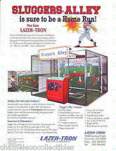 SLUGGERS ALLEY BATTING CAGE NOS ARCADE GAME MACHINE FLYER Vintage Retro ... - $15.30