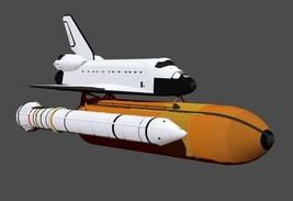 Space Shuttle FILE STL for 3D printer 2 version on Platform Take-off pha... - £1.80 GBP
