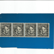 Four (4) Lincoln 4 Cent Black Us STAMPS-UNUSED-MINT - £44.96 GBP