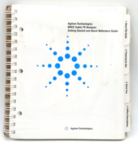 Agilent Technologies 8591C Cable TV Analyzer Quick Reference Guide - $39.99