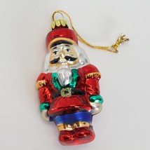 Soldier Ornaments Avon 2001 Traditional Glass Mini Christmas  3.25&quot; x 1.... - $4.89