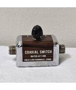 Vintage Gold Line Coaxial Switch Rated At 1 KW - $316.66 MXN