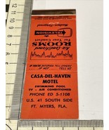 Matchbook Cover  Casa-Del-Haven Motel  FT Myers, FL  gmg  Unstruck  gmg - €10,70 EUR
