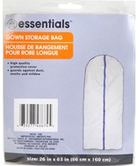 GOWN STORAGE Hanging Plastic zipper Store BAG Travel 24&quot;x63&quot; eXtra Long ... - $22.81