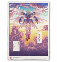 Mobile Suit Gundam Wing Japanese Edo Poster Giclee Print 12x17 Mondo Anime - £65.31 GBP