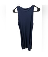 NWOT Polo Ralph Lauren Navy Blue High Neck Maxi Dress M Viscose Blend Lined - $1,767.00 MXN