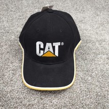 CAT Construction Hat Men Adjustable Strapback Caterpillar Solid Back Cot... - £19.74 GBP