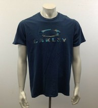 Oakley Men&#39;s Large Regular Fit Blue Spell Out Short Sleeve Crew Neck T S... - £6.03 GBP