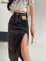 Streamgirl Maxi Jeans Skirt Women Denim Long Skirts Summer Vintage Maxi ... - £58.31 GBP+