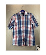 Casa Moda Casual Fit Shirt Short Sleeve Button Down Plaid Pocket Mens Sz... - $38.48 CAD
