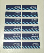 Singapore Post Airmail Sticker MNH Postal Par Avion 12v sheet - $13.67 CAD