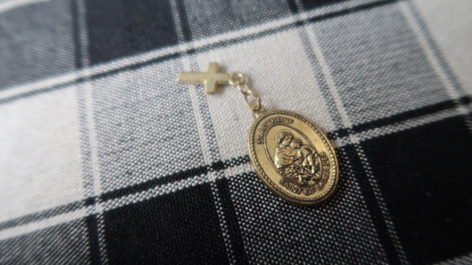 St Anthony Pray For Us Pocket Prayer Medal Token NB4 - $14.26