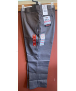 Dickies Pants Mens 42X30 Gray 874 Original Fit Flex Straight Leg Work We... - £15.28 GBP