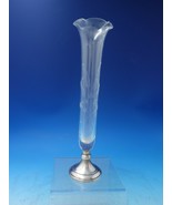 Old French by Unknown Silverplate Bud Vase Crystal c.1960 10 3/4&quot; (#5989) - $220.91 CAD