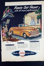 1947 Ford Magazine Print Ad Out Front Movie Set - $6.93
