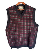 Vintage Ivy Crew Classics Men’s Size XL Sweater Vest 90s Plaid Preppy Gr... - $21.85