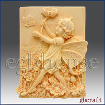 egbhouse, 2D Silicone Soap/Plaster/clay Mold – Poppy –  Fairy of Remembrance - £22.10 GBP