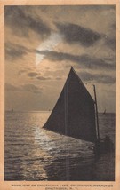 Chautauqua NY~INSTITUTION-MOONLIGHT On LAKE~1920s Albertype Photo Postcard - £5.78 GBP