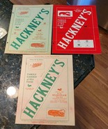Lot 3 Vintage 1940s 1950s HACKNEY&#39;S Seafood Restaurant Menus Atlantic Ci... - $1,139.46 MXN