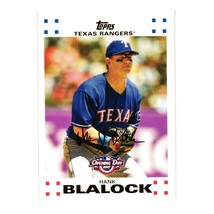 2007 Topps Baseball Opening Day Hank Blalock 29 Texas Rangers Collector Card - £3.15 GBP