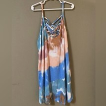 Bibi American Tie Dye Strappy Chest Tank Red, Blue, Pink, White Small NWT - £22.03 GBP