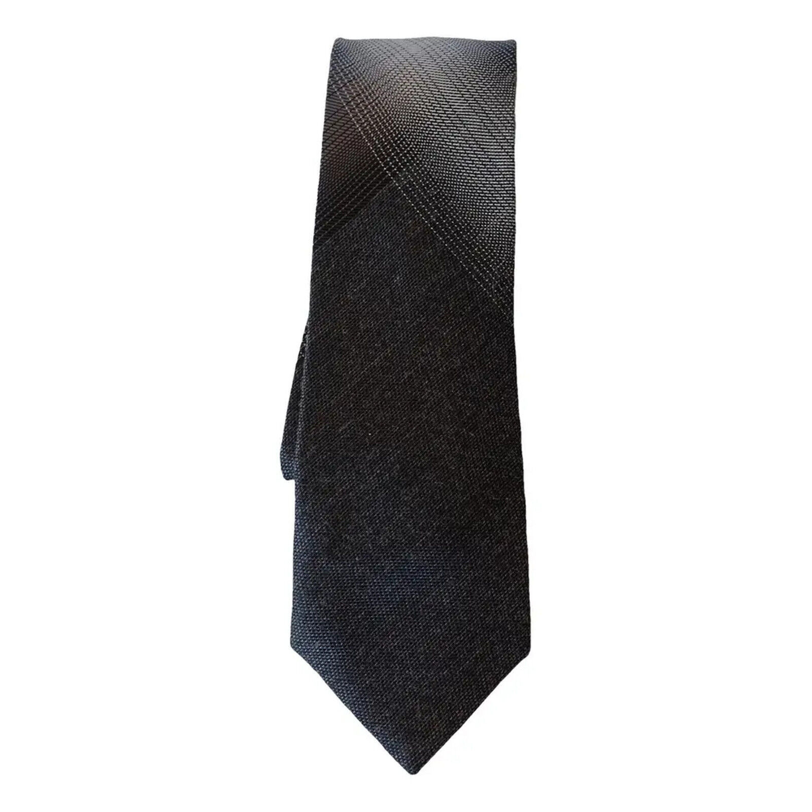 SEAN JOHN Gray Melange Jumbo Plaid Silk Blend Slim Tie - $19.99