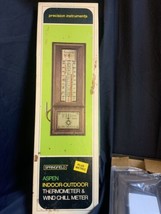 Springfield Aspen Indoor Outdoor Thermometer &amp; Wind Chill Meter Vintage ... - $14.35