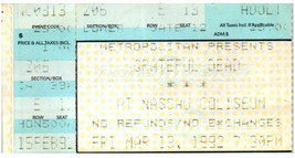 Grateful Dead Concierto Ticket Stub Marzo 13 1992 Uniondale New York - $49.49