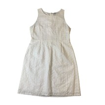 New Old Navy Size 12 Sleeveless Dress Summer White Eyelet Midi Lined Dre... - £17.75 GBP