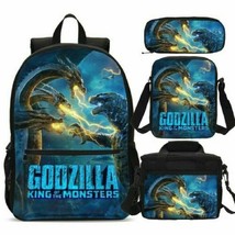 Godzilla Student School Bag Kid Pencil Case Lunch Bag Inclined Shoulder ... - $12.99+