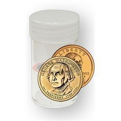 SMALL DOLLAR COIN TUBES (S.B.A./SAC./PRESIDENTIAL) (Quantity of 50 tubes) by BCW