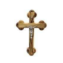 SpringNahal Jesus Olive Wood Cross from Bethlehem with a Certificate Made in The - £9.38 GBP