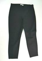 Everlane Black Pants Straight Leg Side Zip Back Seam Stretch Cotton Wome... - £29.94 GBP