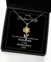 Manager Wife Necklace Gifts, Birthday Present For Manager Wife, Husband To  - £39.07 GBP