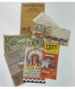Vintage Knotts Berry Farm Park Ephemera Paper Collectible Menu Letter So... - €31,09 EUR