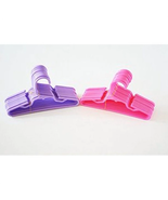 12 Pink and 12 Purple Plastic Doll Hangers Fits 18 Inch Doll Clothes - €16,01 EUR