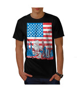 Wellcoda Flag America New York USA Mens T-shirt, NY Graphic Design Print... - £14.74 GBP+
