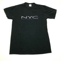 Vintage NYC New York City T Tee Shirt Mens M Black Crew Neck Made in USA - £13.21 GBP