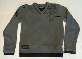 Rivaldi Fashion Size Large RINGO Grey Cotton New Men&#39;s Sweatshirt Sweater - £54.59 GBP