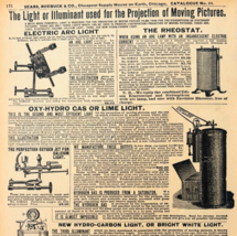 1969 Movie Projector Parts 1901 Repro Advertisement Sears Film Supply DW... - $19.99