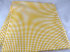 Yellow 1/8&quot; Gingham Fabric 45&quot; Wide By 1 1/3 yard - £10.11 GBP