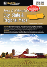 Iowa and Nebraska City, State, &amp; Regional Maps Street Atlas (K) - £47.71 GBP